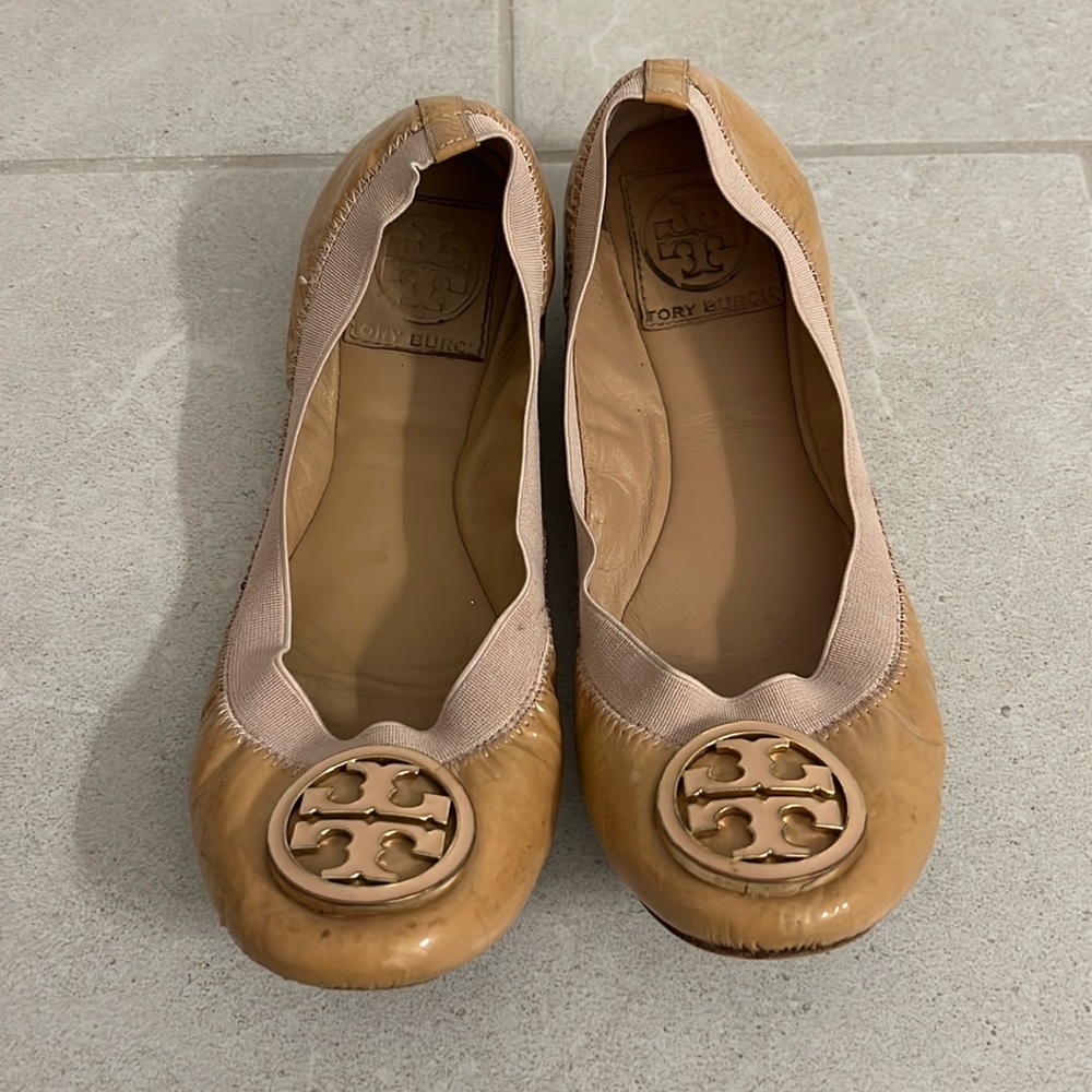 Tory Burch ballet flats, size 5.5M, beige